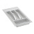 Лоток для столовых приборов 350 Белый Volpato 200-270*385-490*45