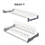 Сушка для посуды 900 Хром верх+низ №5 поддон AQ-2шт ЮММ