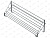 Обувница на фасад 2х уровневая 600 Хром 530х230х220 STARAX