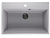 Мойка прямая Quartz Forte 760 Платина
